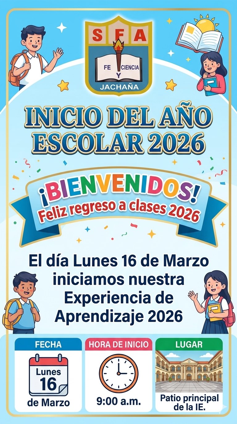 INICIO DEL AÑO ESCOLAR 2026
